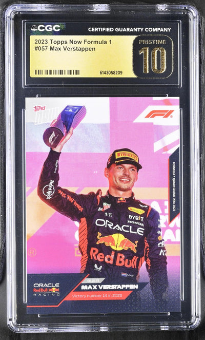 2023 Topps Now #057 Max Verstappen CGC 10