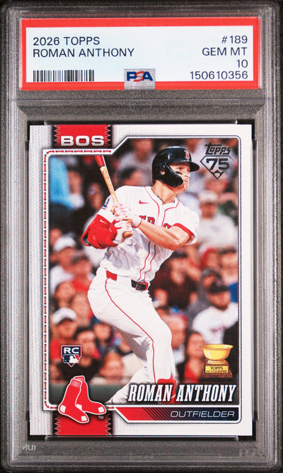2026 Topps Roman Anthony #189 Rookie PSA 10