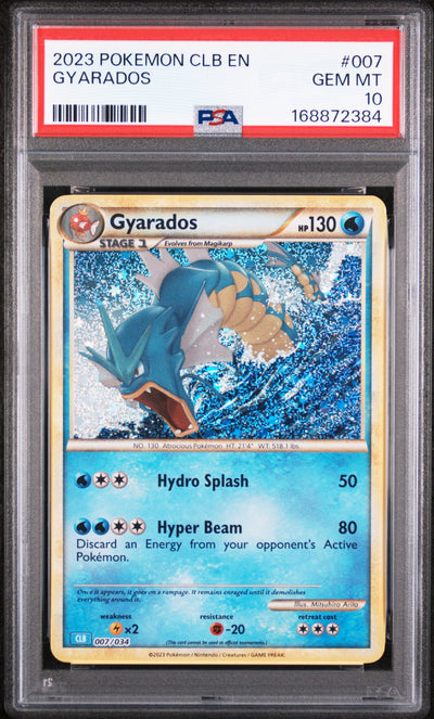 Pokémon CLB Gyarados #007/034 PSA 10