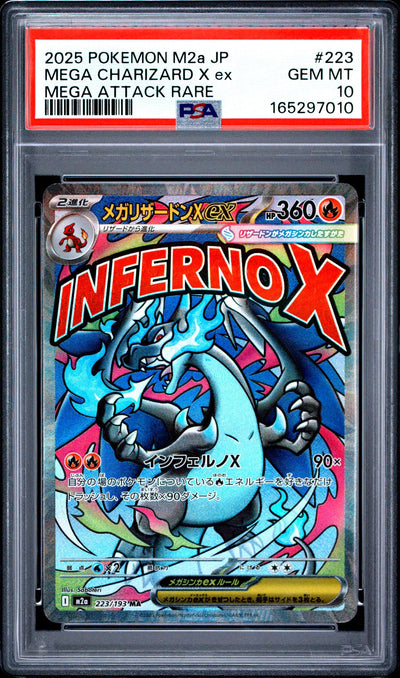 Pokémon Mega Charizard X ex #223 Mega Attack Rare PSA 10
