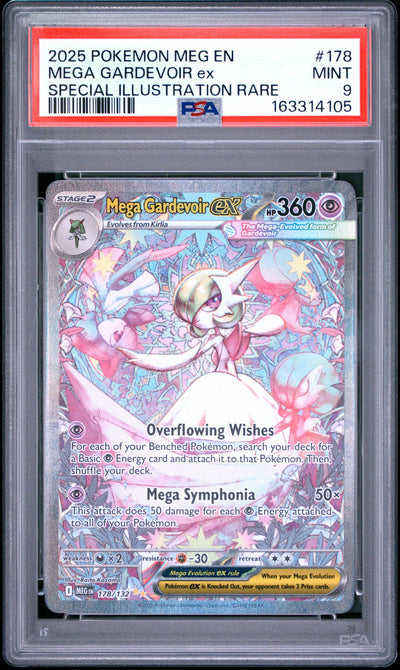 Pokémon Mega Gardevoir ex #178/132 Special Illustration Rare PSA 9