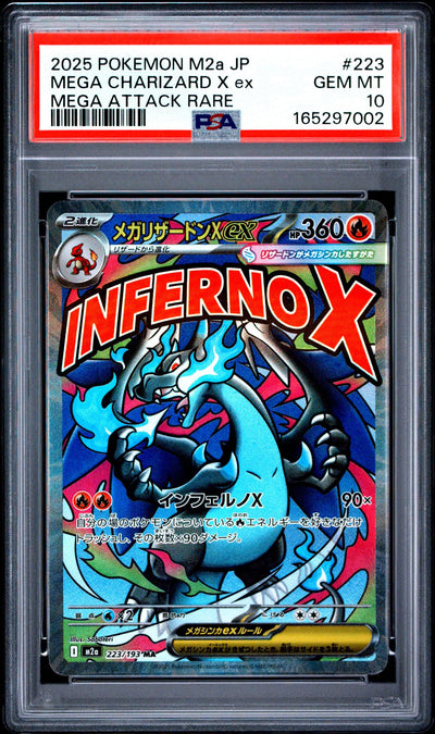 Pokémon Mega Charizard X Mega Attack Rare #223 PSA 10