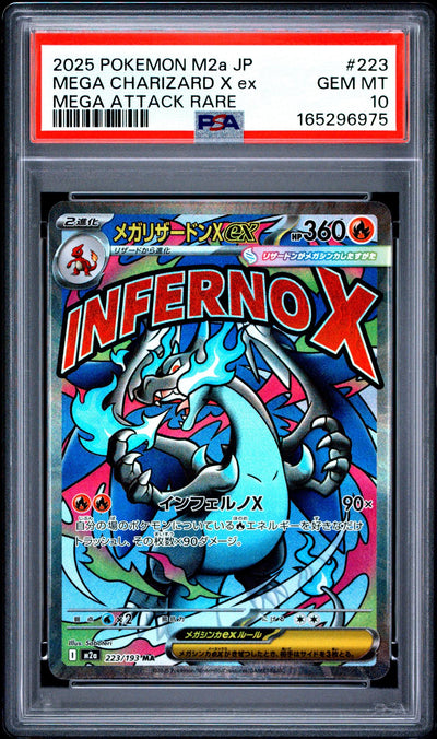 Pokémon Mega Charizard X ex #223 Mega Attack Rare PSA 10