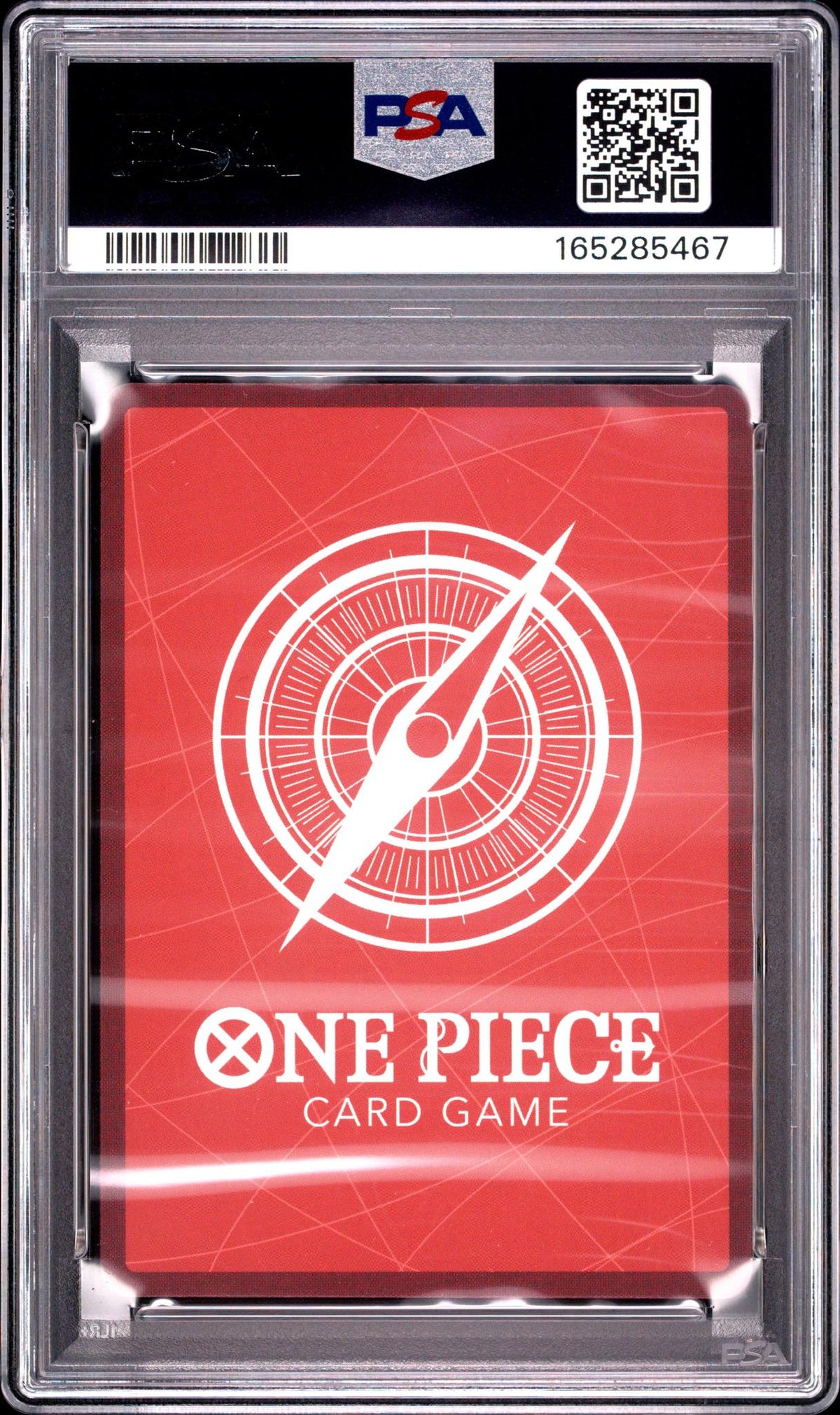 One Piece Card Game Monkey D. Luffy OP01-003 Supernovas/Straw Hat Crew PSA 8