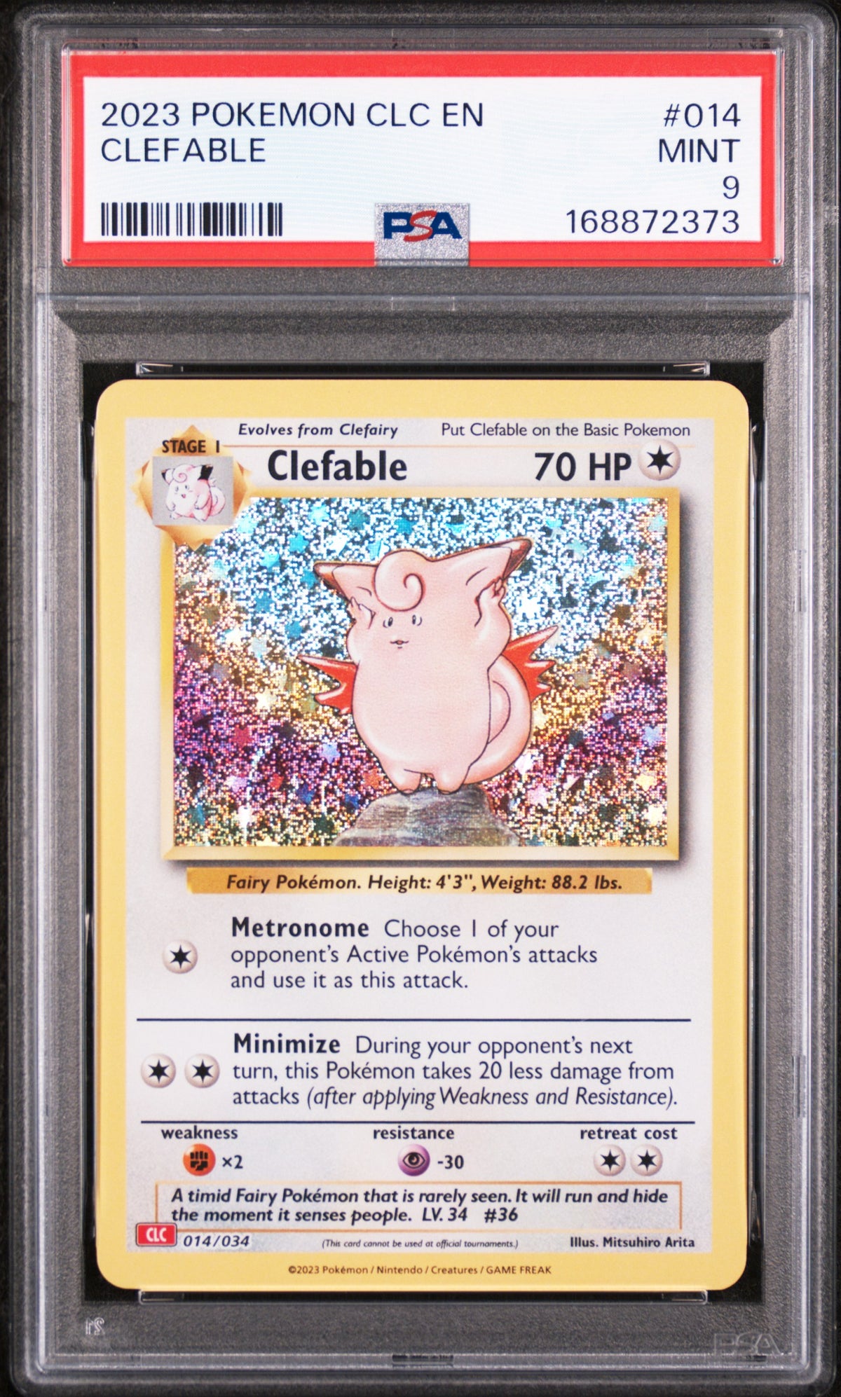 Pokémon 2023 Clefable #014/034 PSA 9