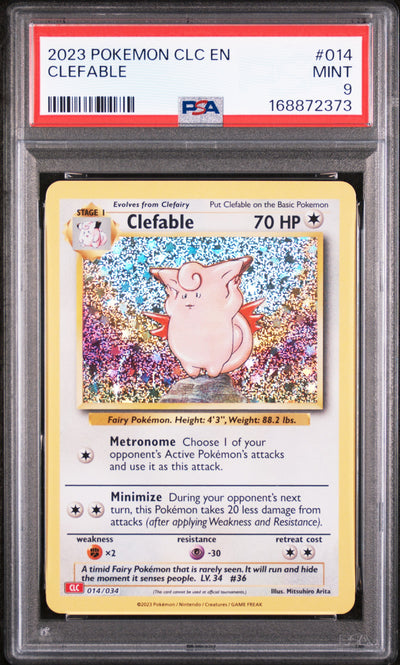 Pokémon 2023 Clefable #014/034 PSA 9