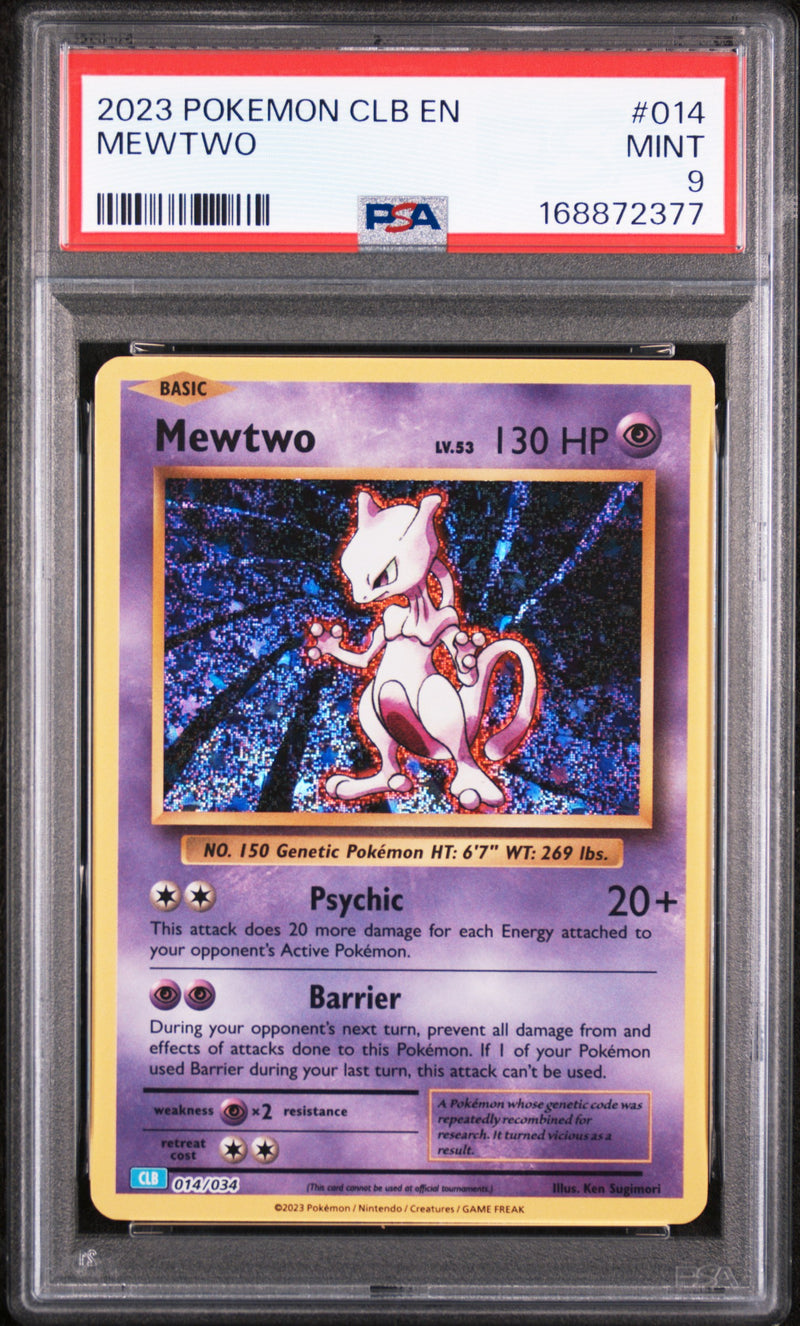 2023 Pokemon Trading Card Game Classic Blastoise and Suicune Ex Deck Mewtwo #14 PSA 9