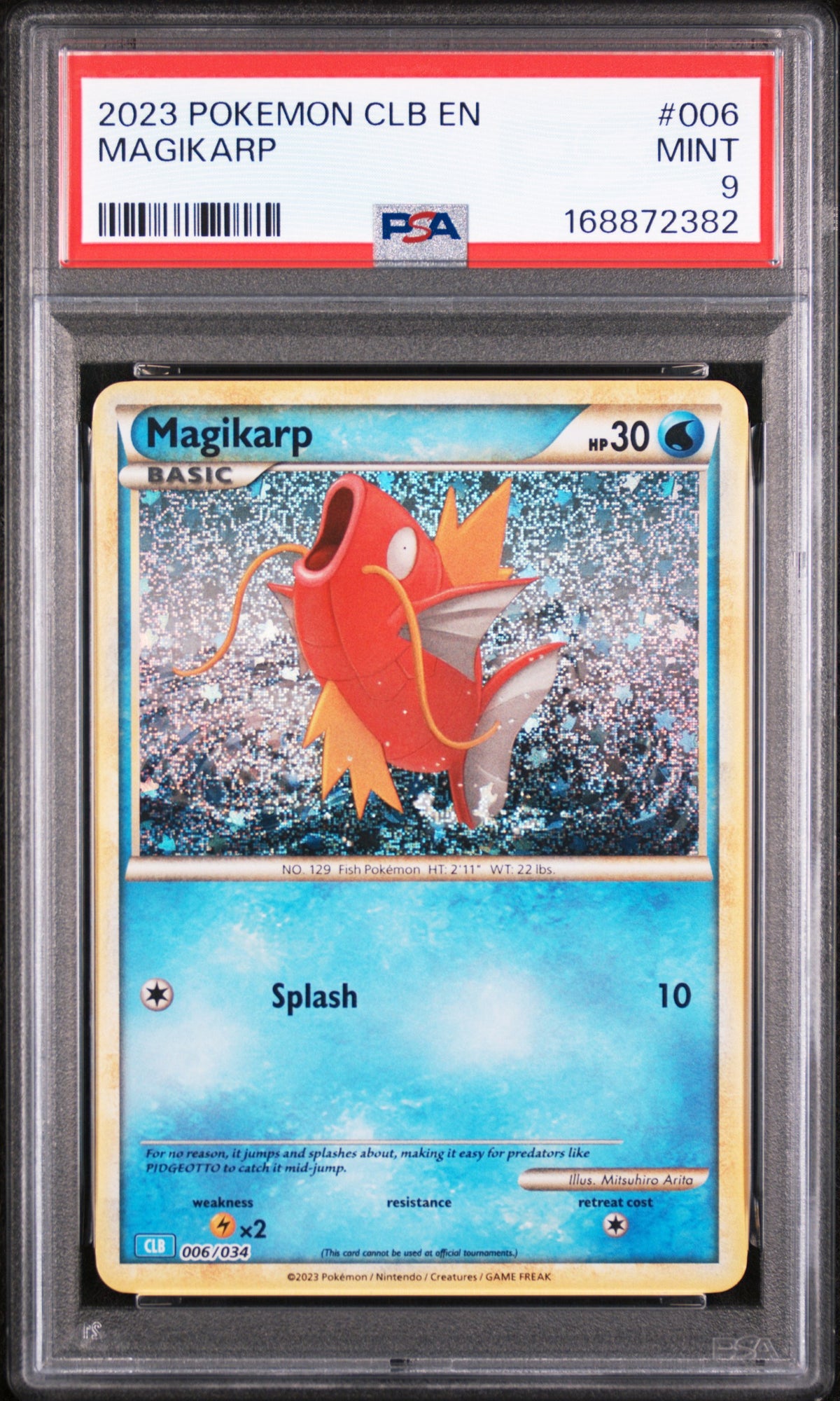 2023 Pokemon Trading Card Game Classic Blastoise and Suicune Ex Deck Holo Magikarp #6 PSA 9