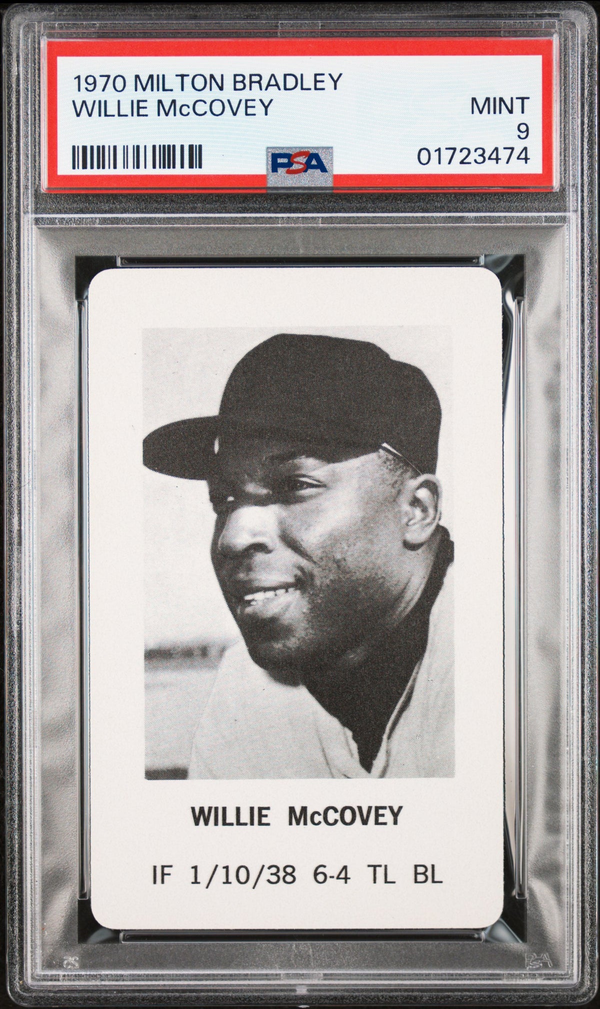 1970 Milton Bradley Willie Mccovey #16 PSA 9