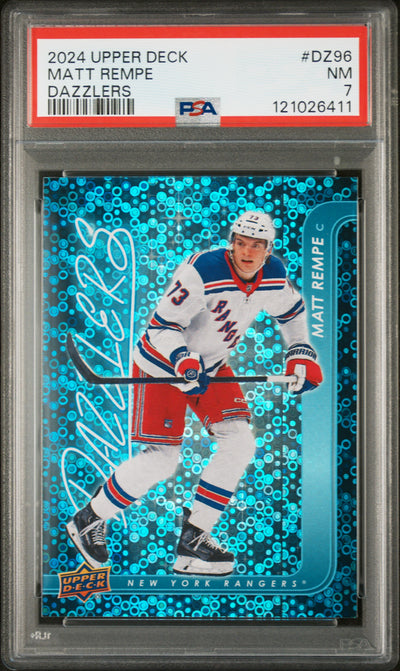 2024-25 Upper Deck Dazzlers Matt Rempe #DZ-96 PSA 7