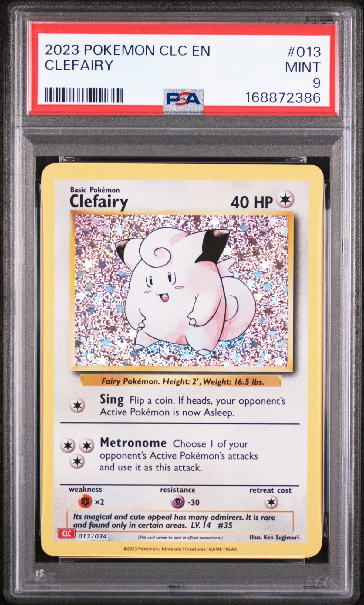 2023 Pokemon Classic Charizard and Ho Oh Ex Deck Clefairy #13 PSA 9