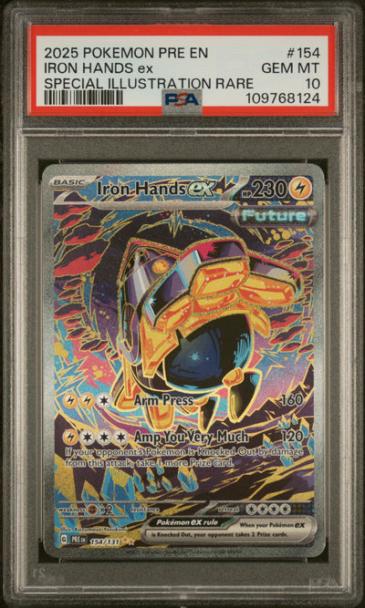Pokémon Iron Hands ex #154 Special Illustration Rare PSA 10