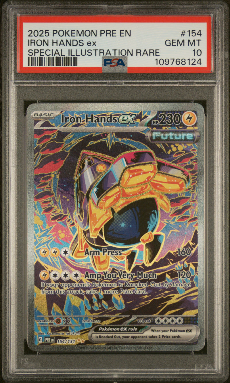 Pokémon Iron Hands ex #154 Special Illustration Rare PSA 10