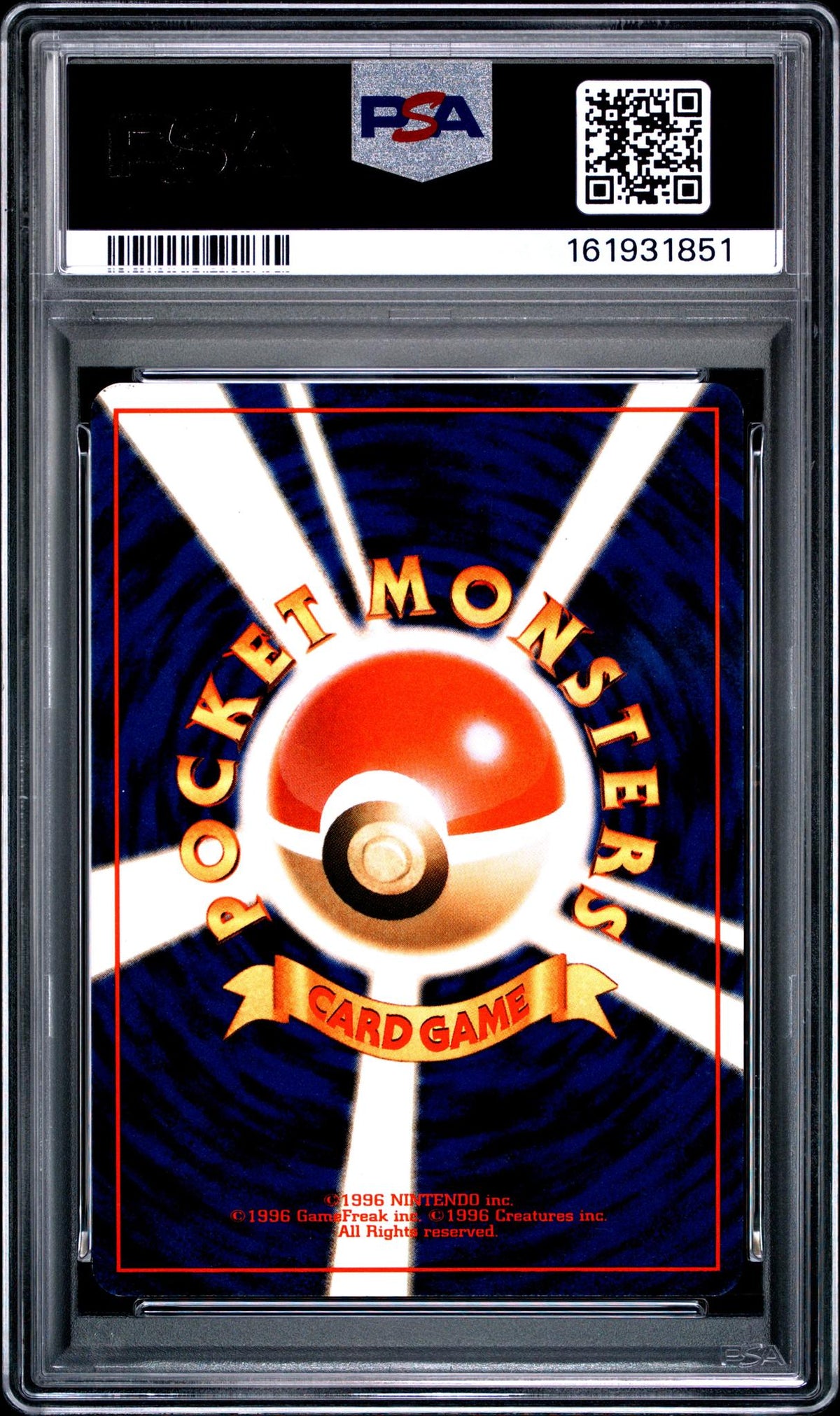 Pokémon Japanese Rocket Rainbow Energy Holo PSA 8