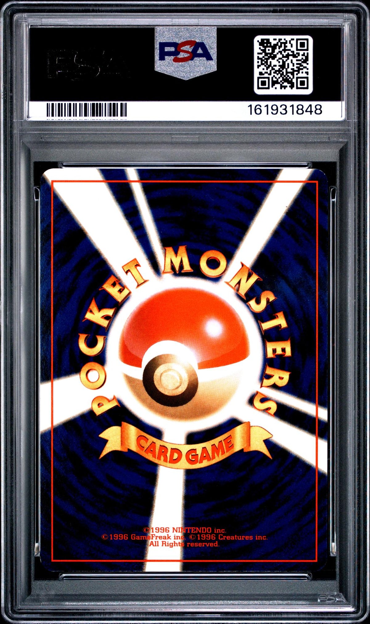 1997 Pokemon Team Rocket Japanese Holo Rainbow Energy PSA 8