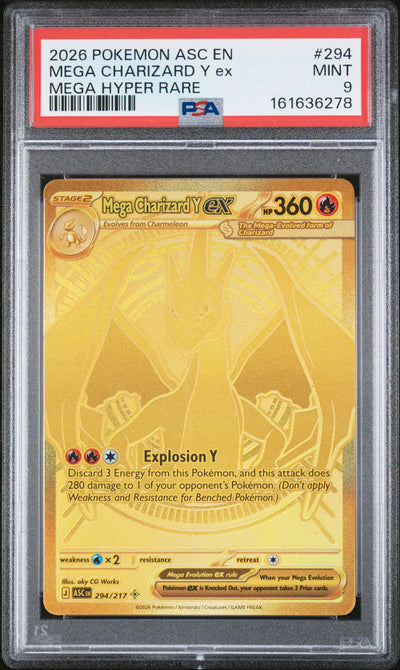 Pokémon Mega Charizard Y EX #294 Mega Hyper Rare PSA 9