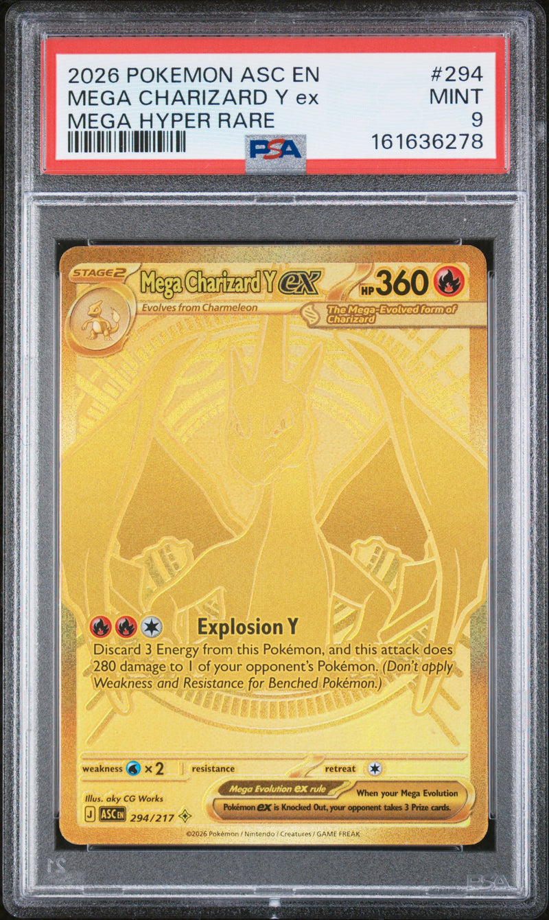 Pokémon Mega Charizard Y EX #294 Mega Hyper Rare PSA 9