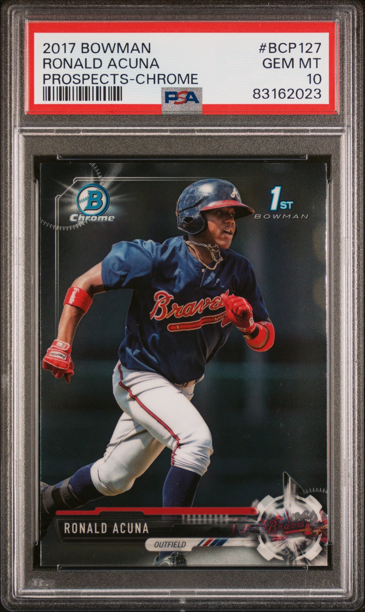 2017 Bowman Chrome Prospect Ronald Acuna Jr. #BCP127 PSA 10