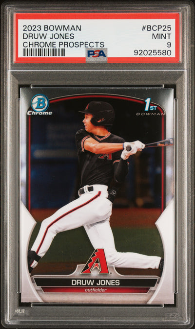 2023 Bowman Chrome Prospects Druw Jones #BCP-25 PSA 9