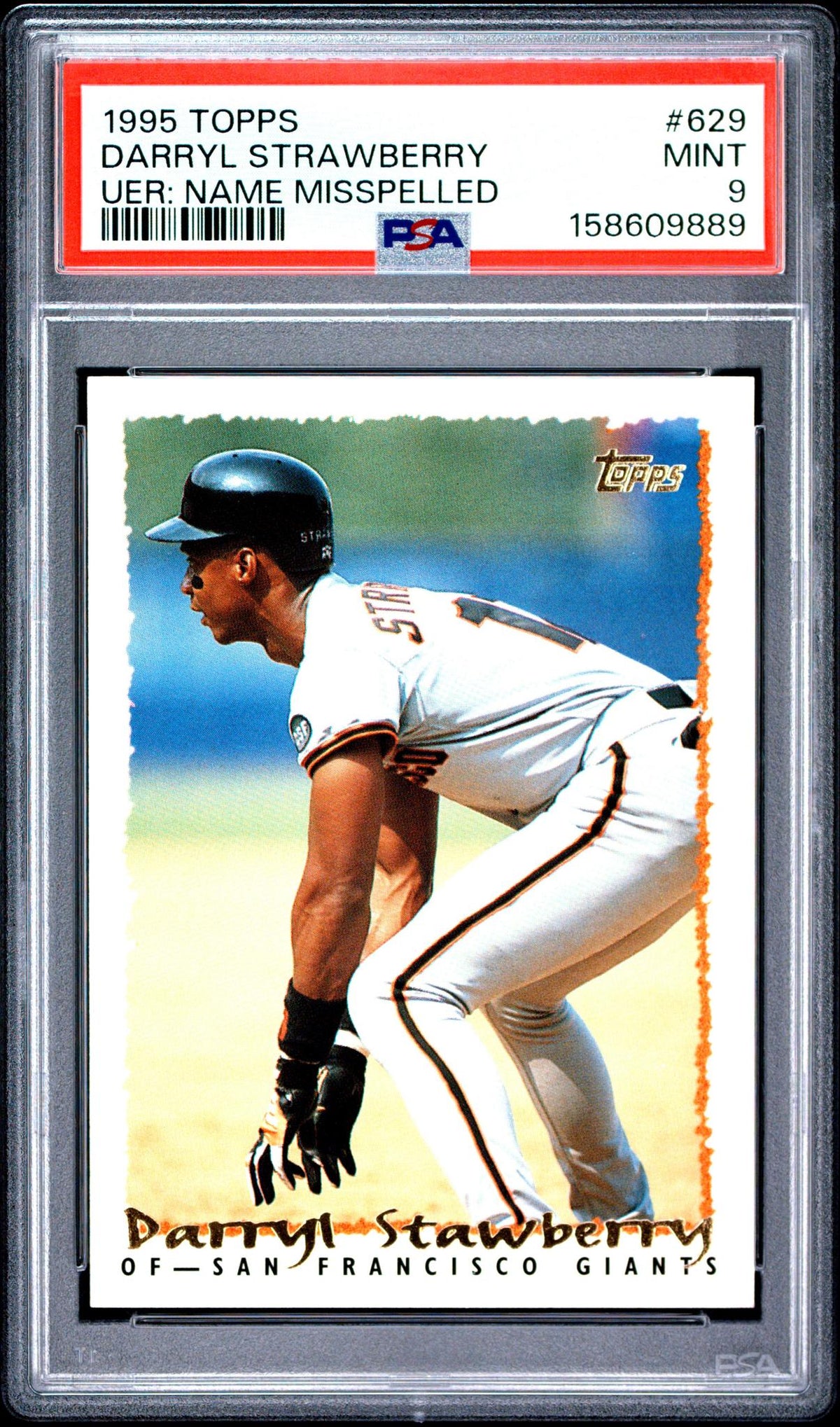 1995 Topps Darryl Strawberry #629 PSA 9