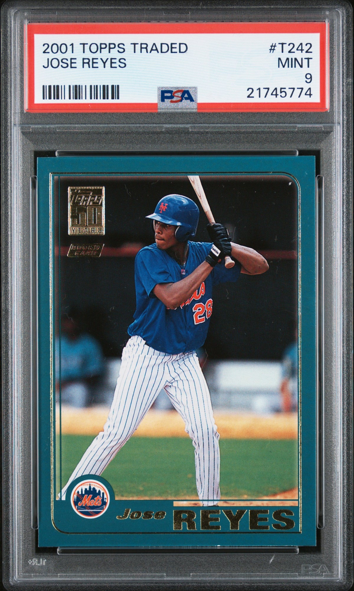 2001 Topps Traded Jose Reyes #T242 PSA 9