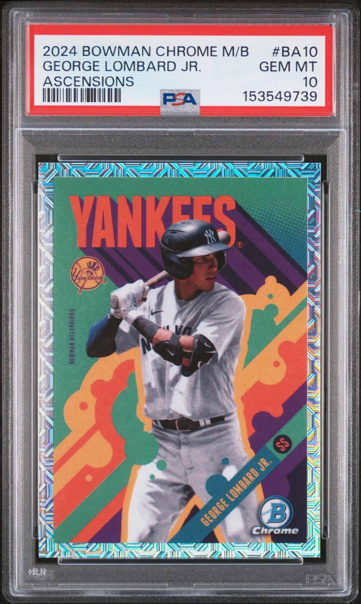 2024 Bowman Chrome Mega Box Bowman Ascensions George Lombard Jr. #BA10 PSA 10