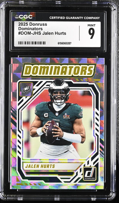 2025 Donruss Dominators Jalen Hurts #DOM-JHS CGC 9