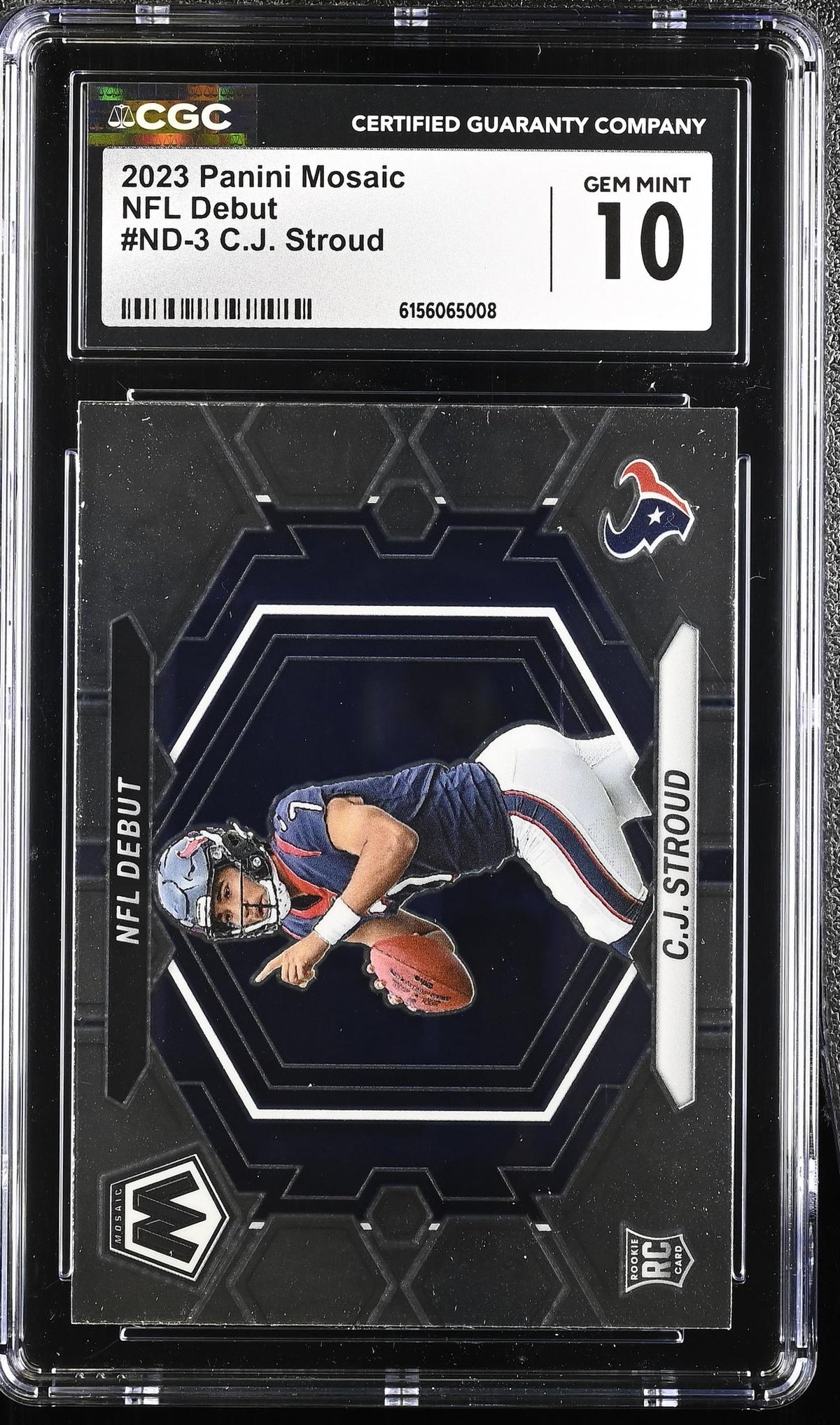 2023 Panini Mosaic #ND-3 C.J. Stroud NFL Debut CGC 10
