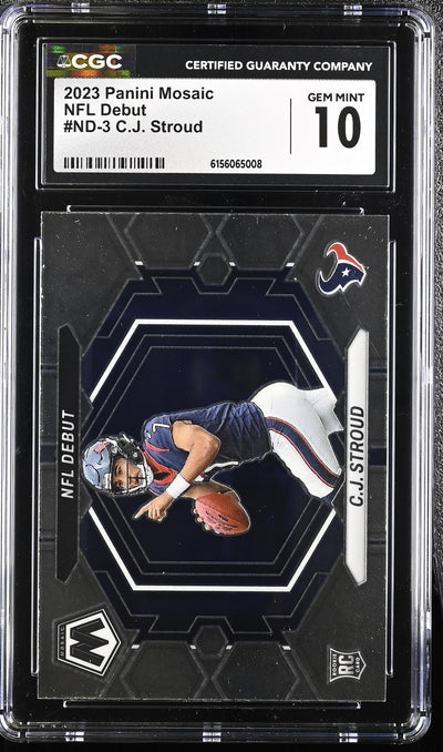 2023 Panini Mosaic NFL Debut C.J. Stroud #ND-3 CGC 10