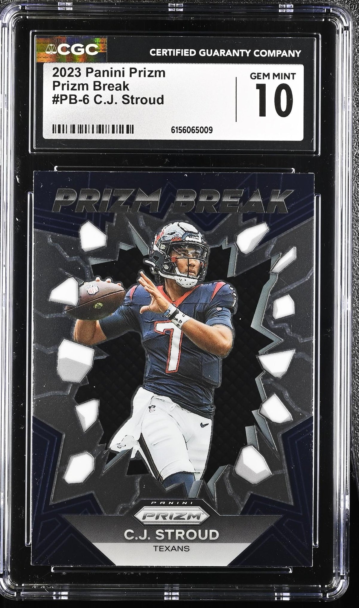 2023 Prizm #PB-6 C.J. Stroud Prizm Break CGC 10