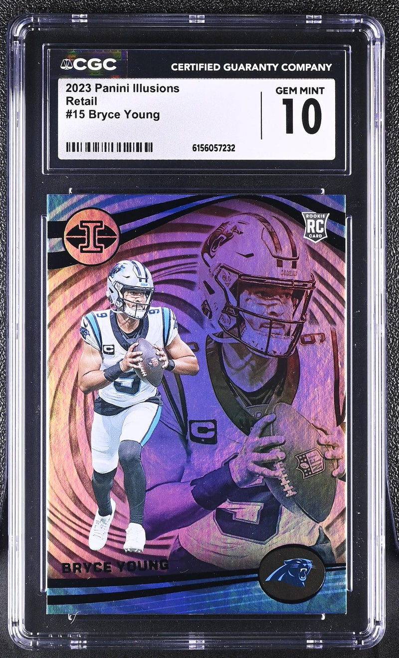 2023 Panini Illusions Bryce Young #15 Retail RC CGC 10
