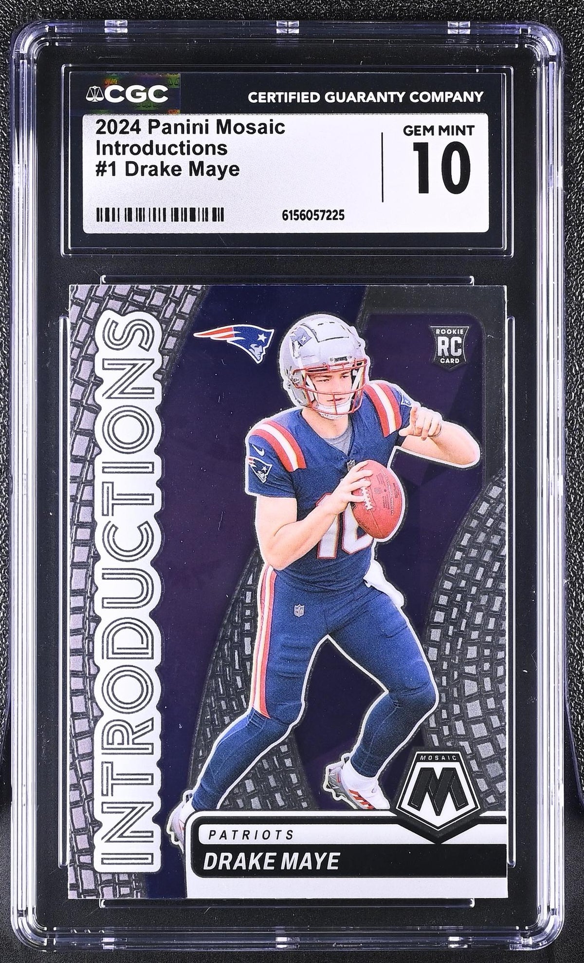 2024 Mosaic #1 Drake Maye Introductions CGC 10