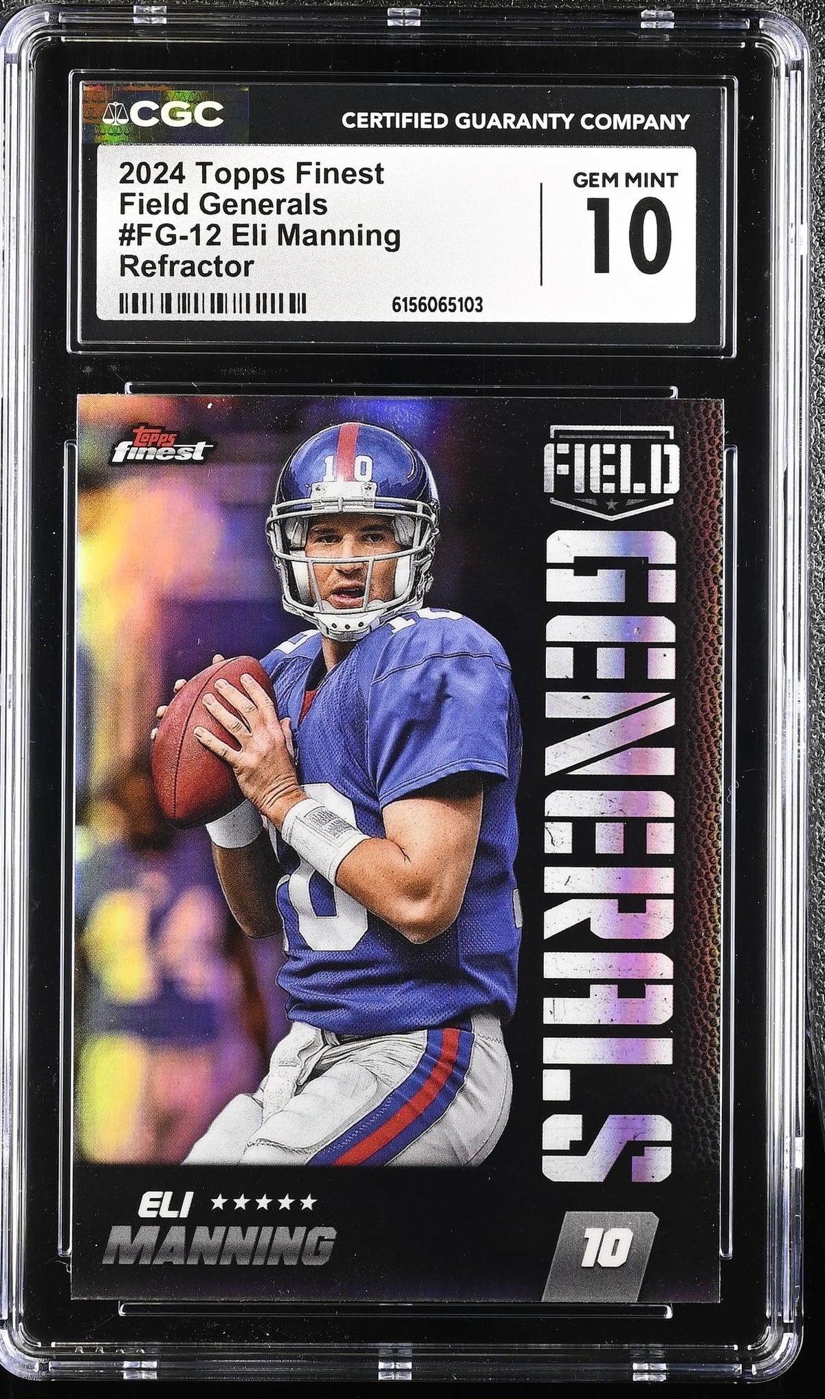 2024 Topps Finest #FG-12 Eli Manning Field Generals CGC 10