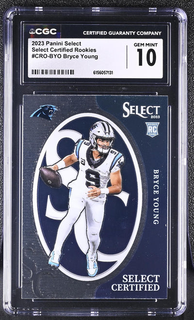 2023 Panini Select Certified Rookies Bryce Young #CRO-BYO CGC 10