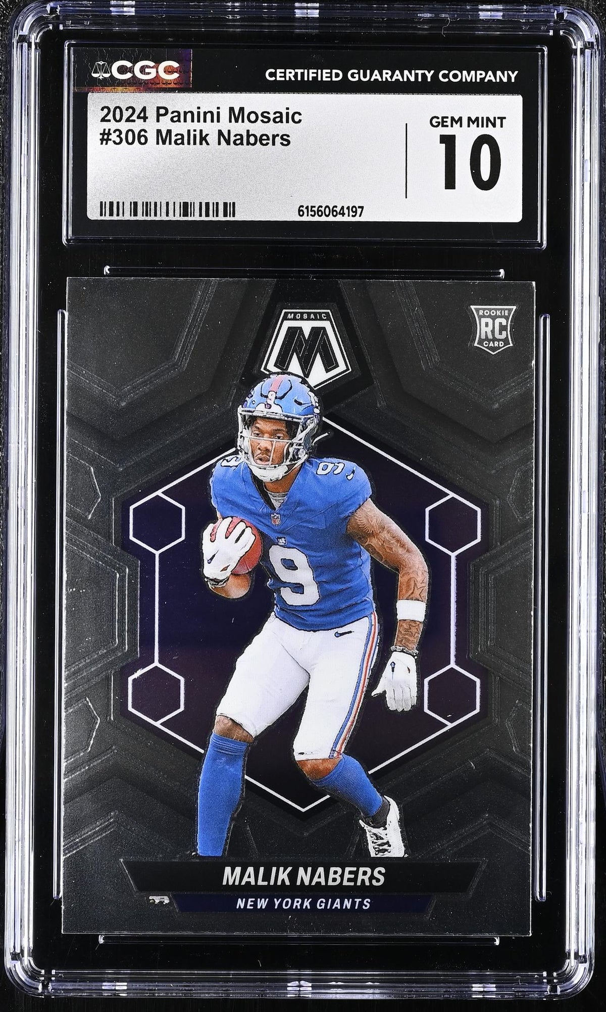 2024 Mosaic #306 Malik Nabers CGC 10