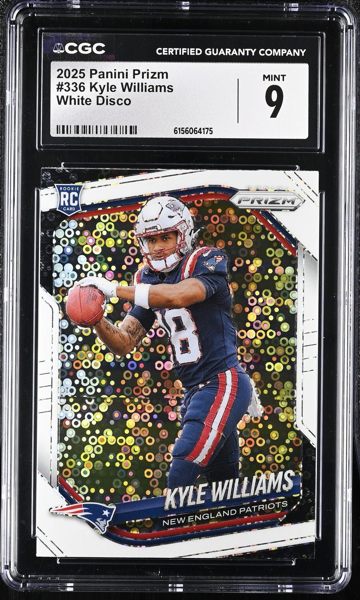 2025 Prizm #336 Kyle Williams White Disco CGC 9