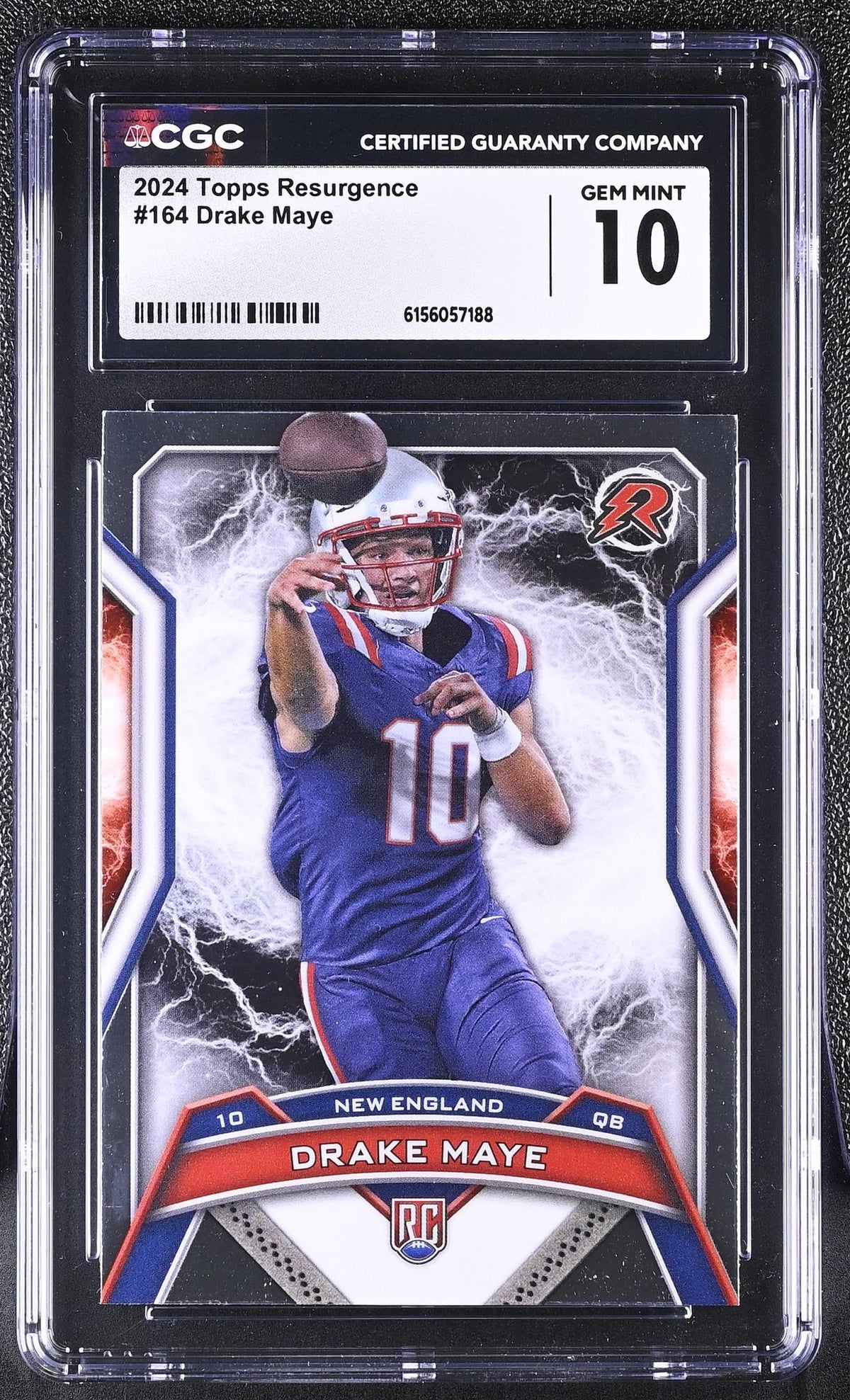 2024 Topps Resurgence #164 Drake Maye CGC 10