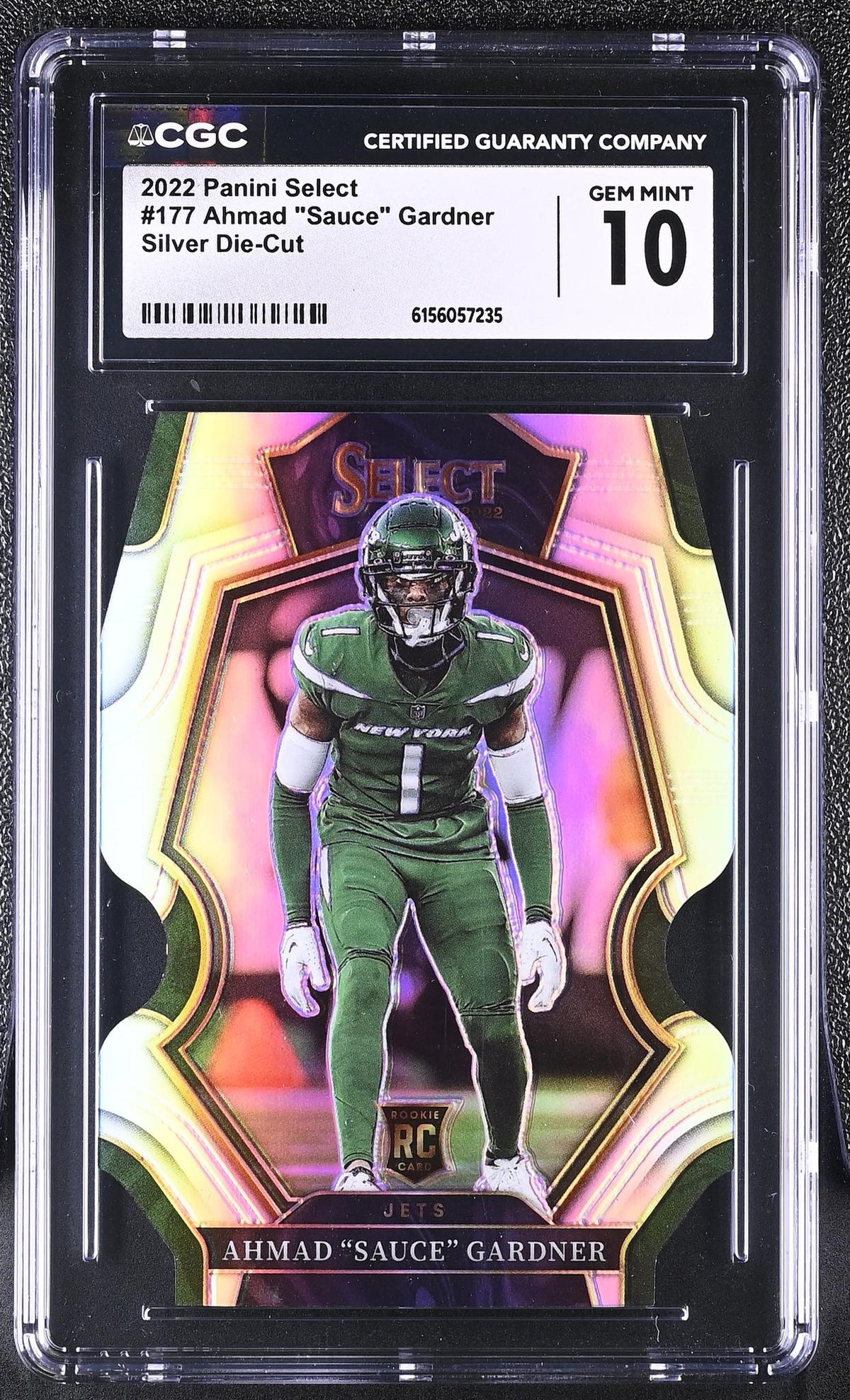 2022 Select #177 Ahmad 'Sauce' Gardner Silver Die-Cut CGC 10