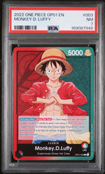 2022 One Piece Romance Dawn Leader Monkey D. Luffy #OP01003 PSA 7