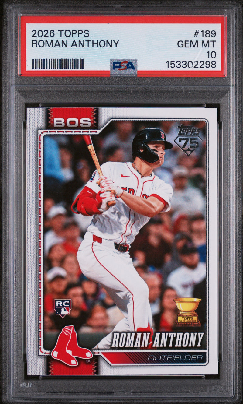 2026 Topps Roman Anthony #189 Rookie PSA 10