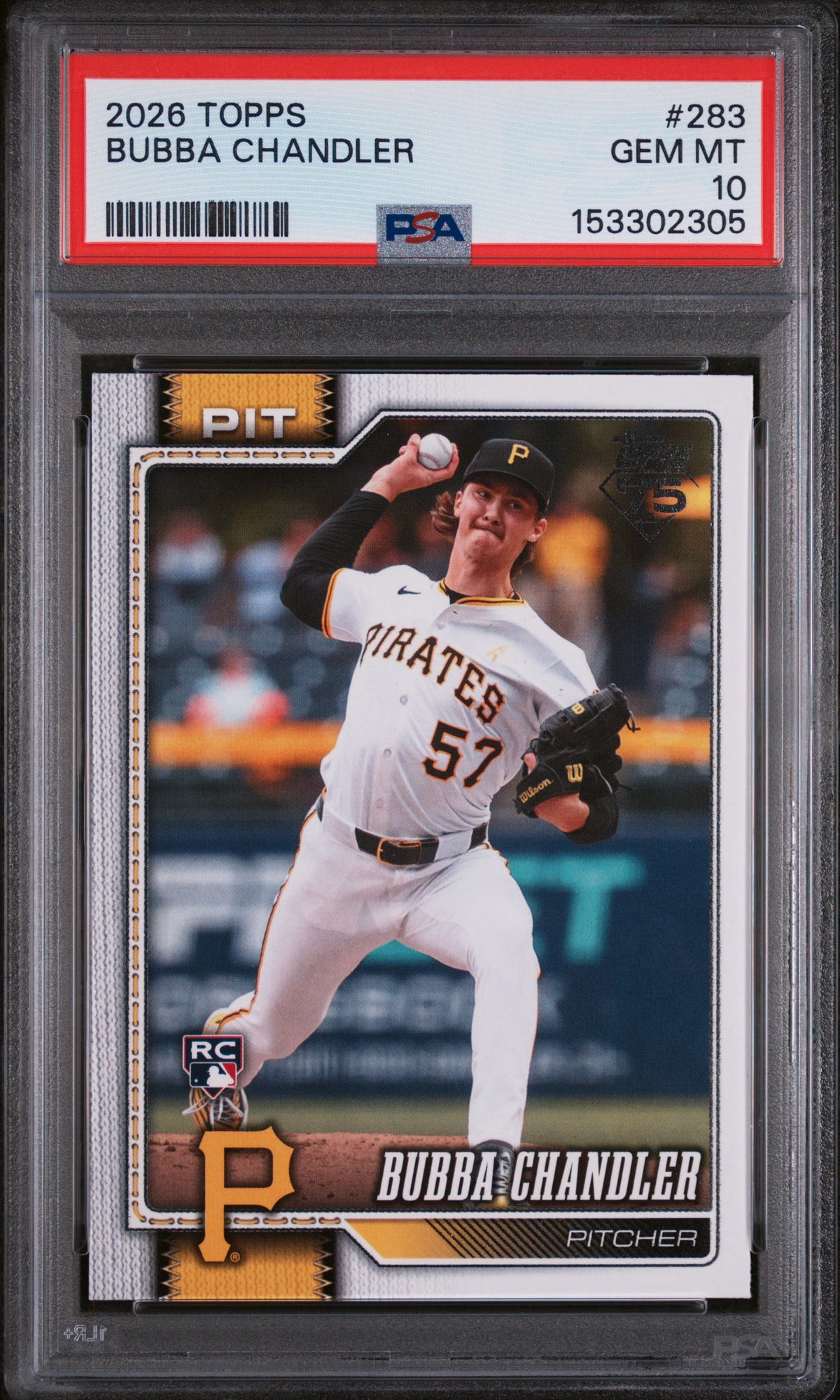 2026 Topps Bubba Chandler #283 PSA 10