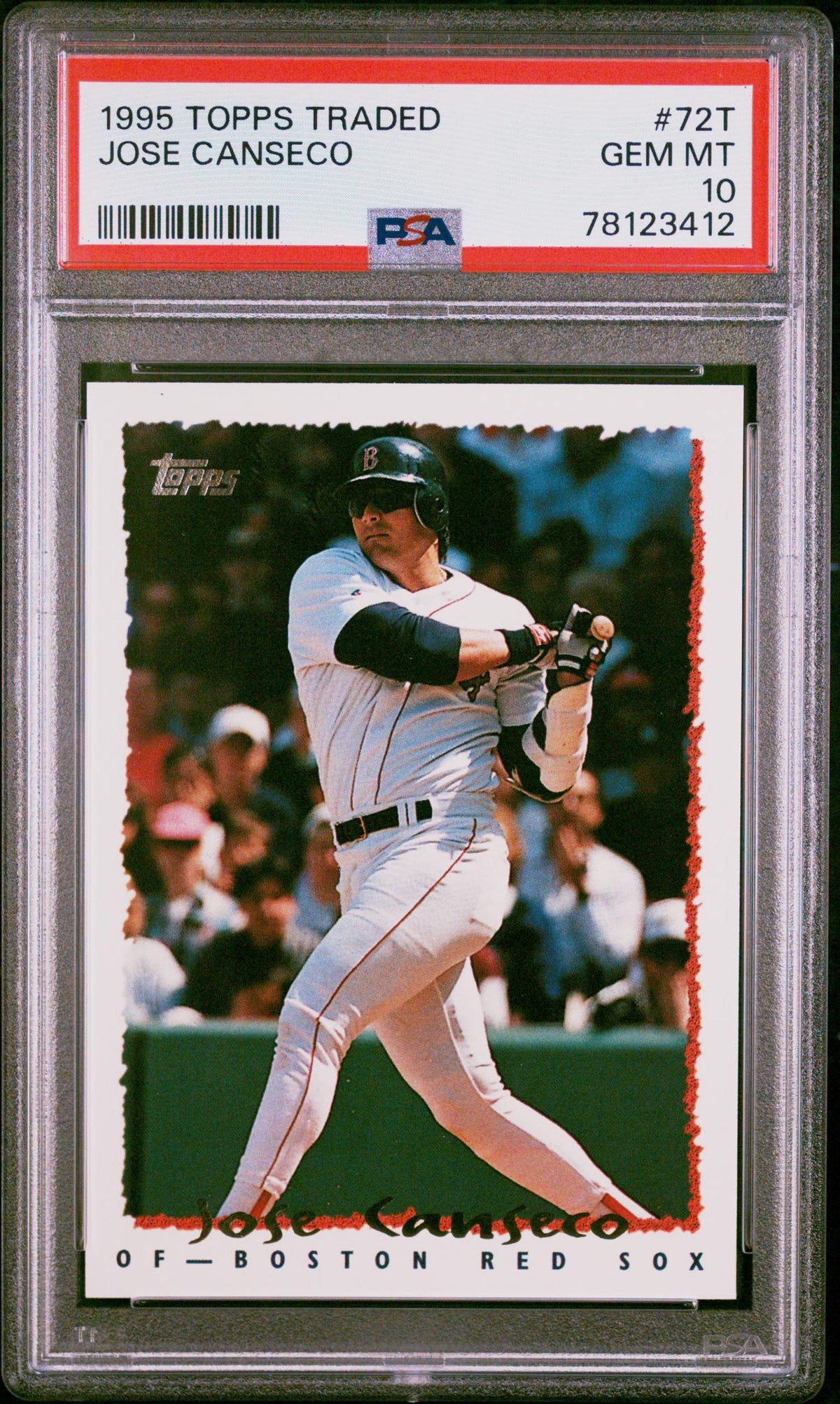 1995 Topps Traded Jose Canseco #72T PSA 10