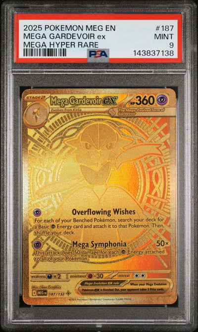 Pokémon Mega Gardevoir ex #187/132 Mega Hyper Rare PSA 9