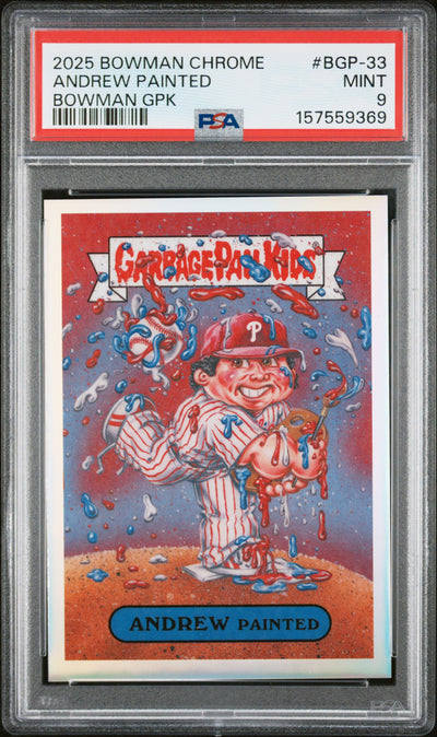 2025 Bowman Chrome Garbage Pail Kids Andrew Painted #BGP-33 PSA 9
