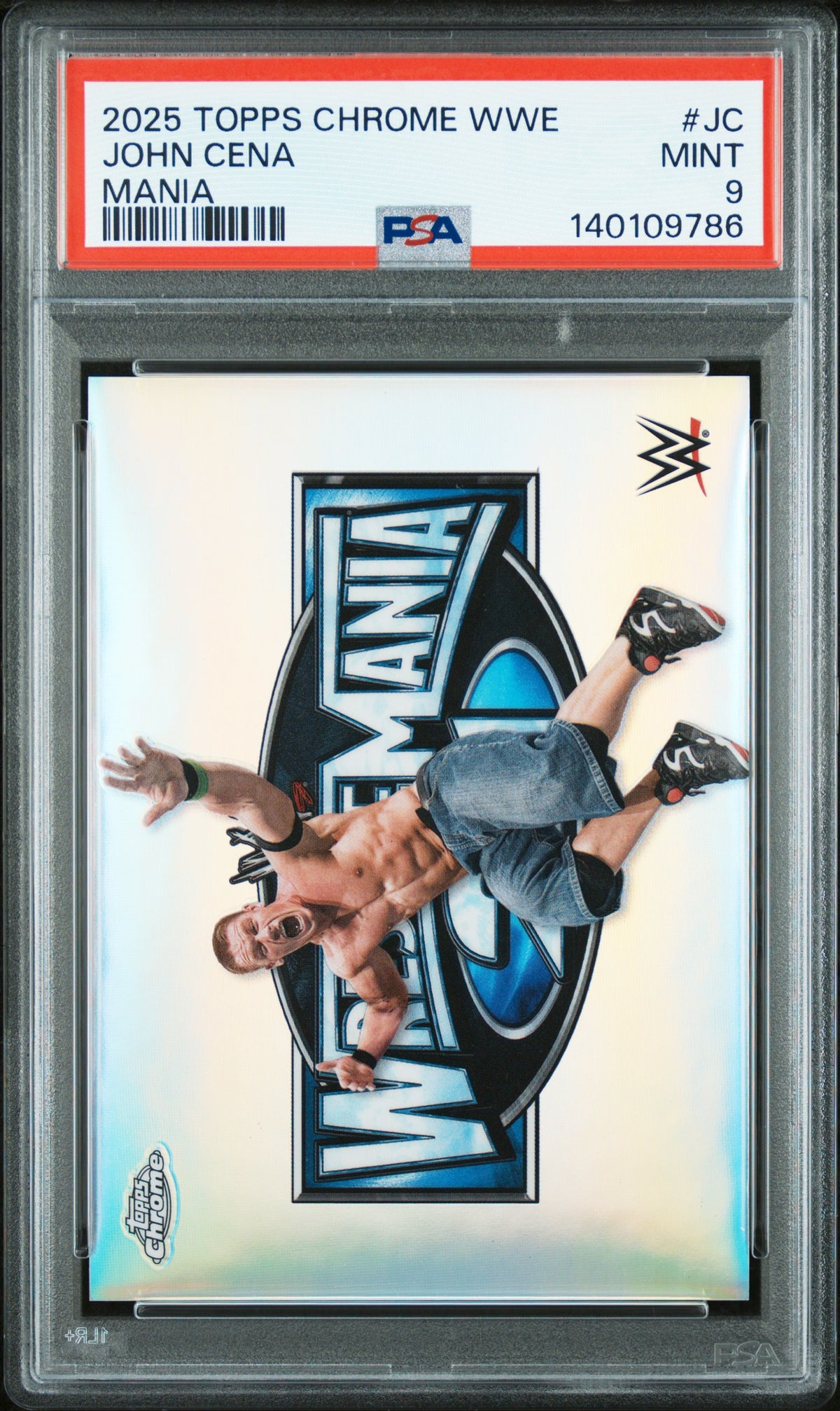 2025 Topps Chrome Mania John Cena #MNA-JC PSA 9