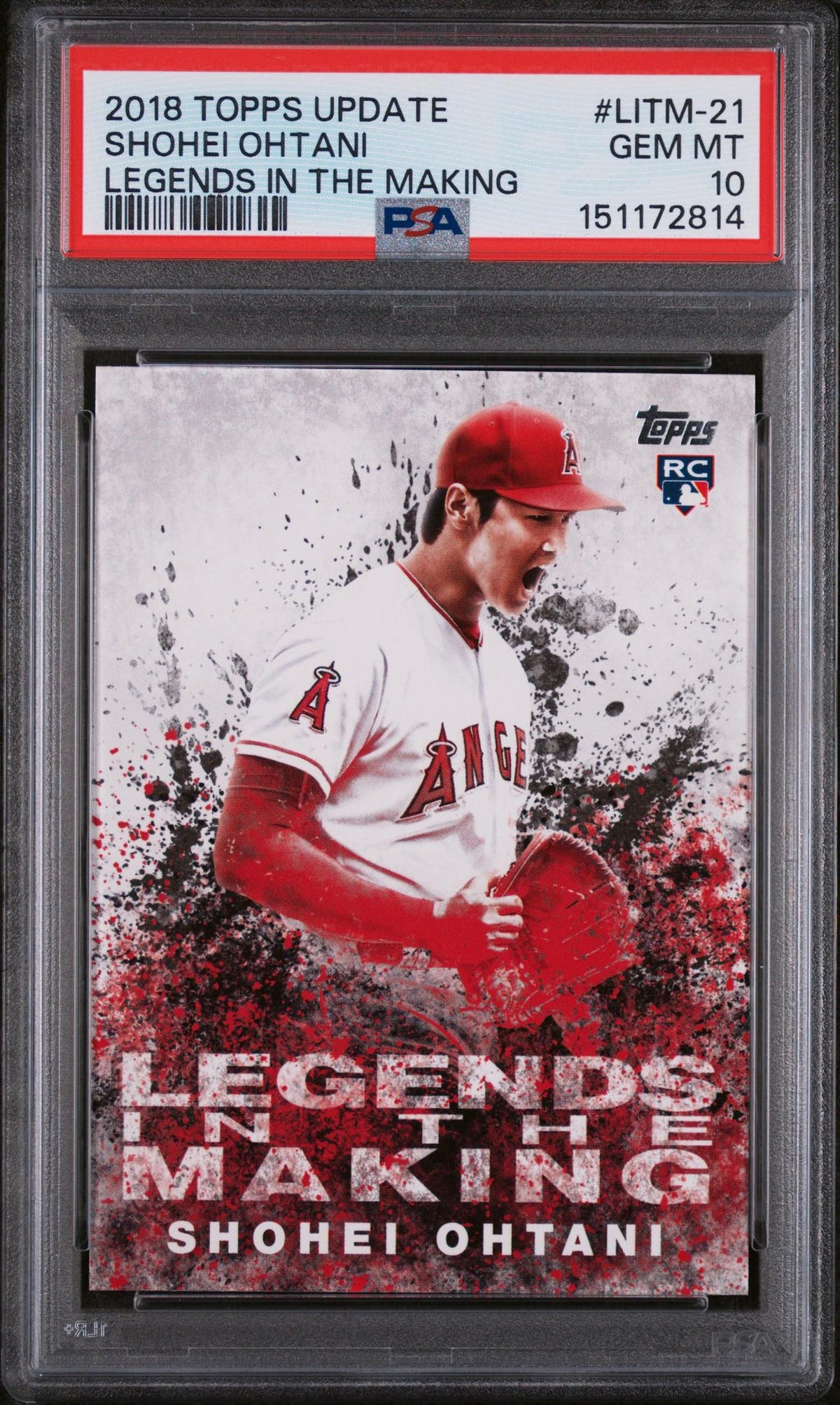 2018 Topps Update Legends In the Making Shohei Ohtani #LITM21 PSA 10