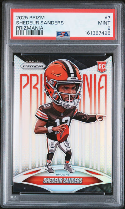 2025 Prizm Prizmania Shedeur Sanders #7 PSA 9