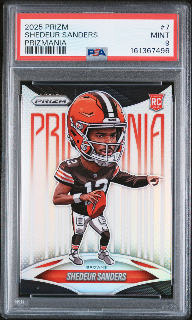 2025 Prizm Prizmania Shedeur Sanders #7 PSA 9