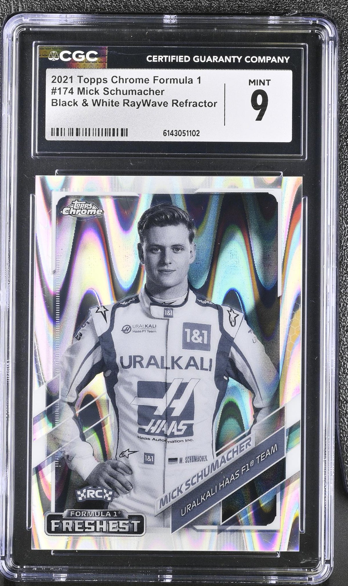 2021 Topps Chrome #174 Mick Schumacher Formula 1 Freshest CGC 9