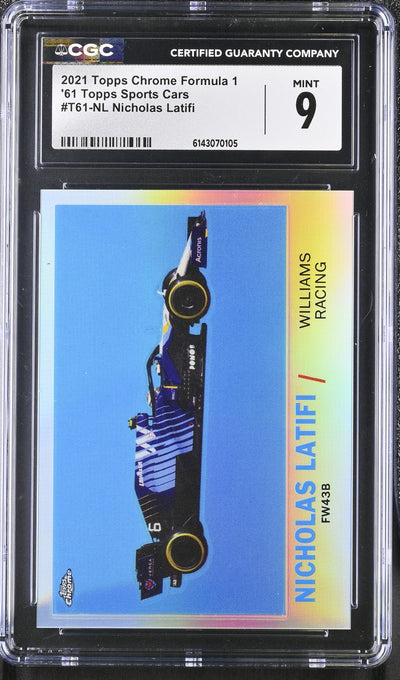 2021 Topps Chrome '61 Topps Sports Cars Nicholas Latifi #T61-NL CGC 9